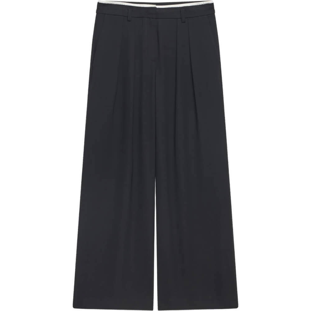 Mint Velvet Black Waist Detail Trouser